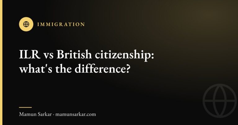 ILR vs British citizenship: what's the difference?